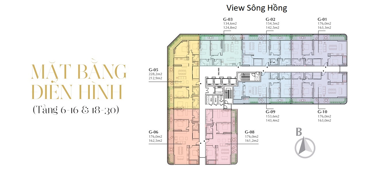 mặt bằng dự án Sunshine Golden River