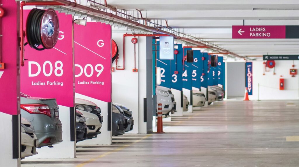lady parking