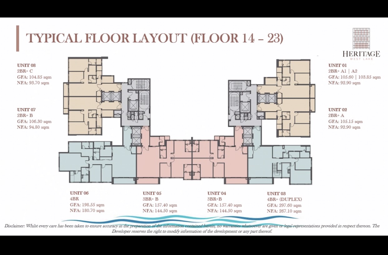 mặt bằng Heritage West Lake 1