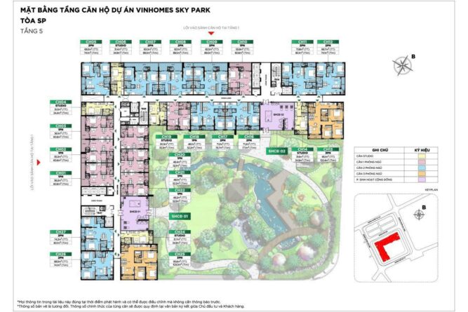 apartment for sale in vinhomes bac giang vinhomes sky park layout
