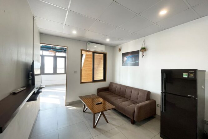 Cho thuê căn hộ 1N1VS tầng 7 tại Đặng Thai Mai