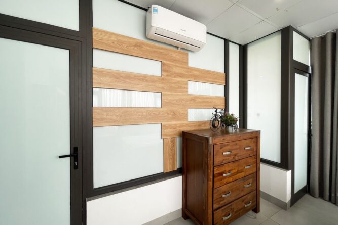 Cho thuê căn hộ 1N1VS tầng 7 tại Đặng Thai Mai