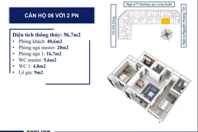 bán chung cư skyline westlake view hồ đẹp (3)